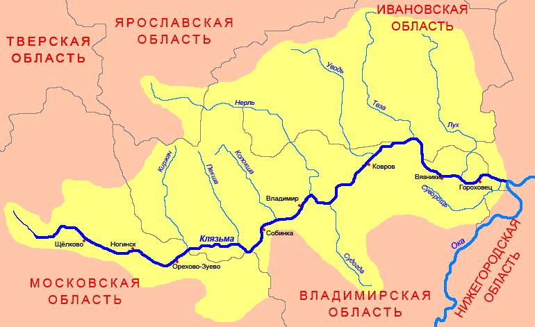 Реки Московской области