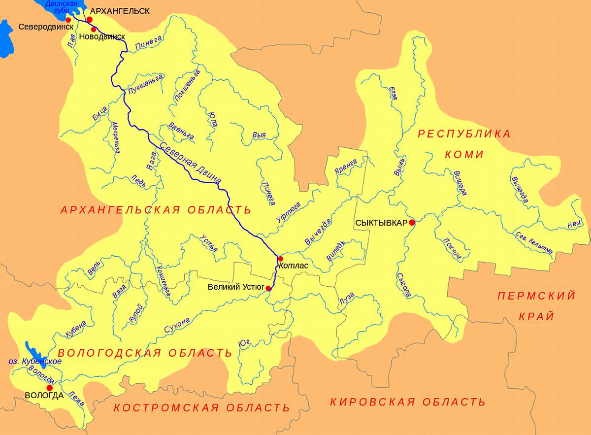 Реки Вологодской области