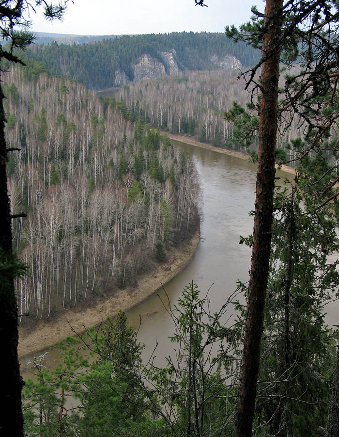 Чусовая, Урал, горная арка, вид на реку