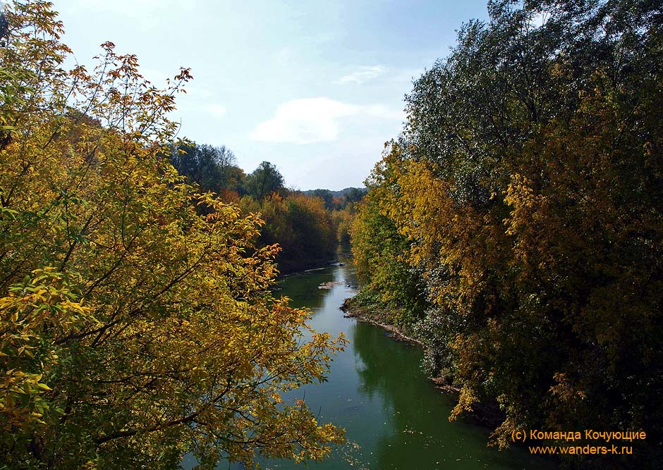 река Казанка - золотая осень