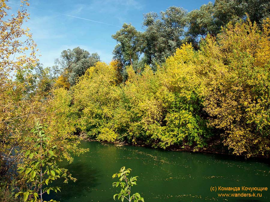 река Казанка - золотая осень